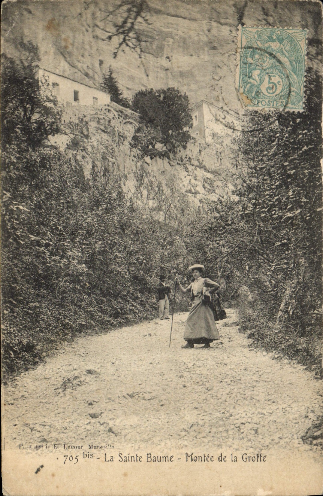 CPA La Sainte Baume Montee de la Grotte