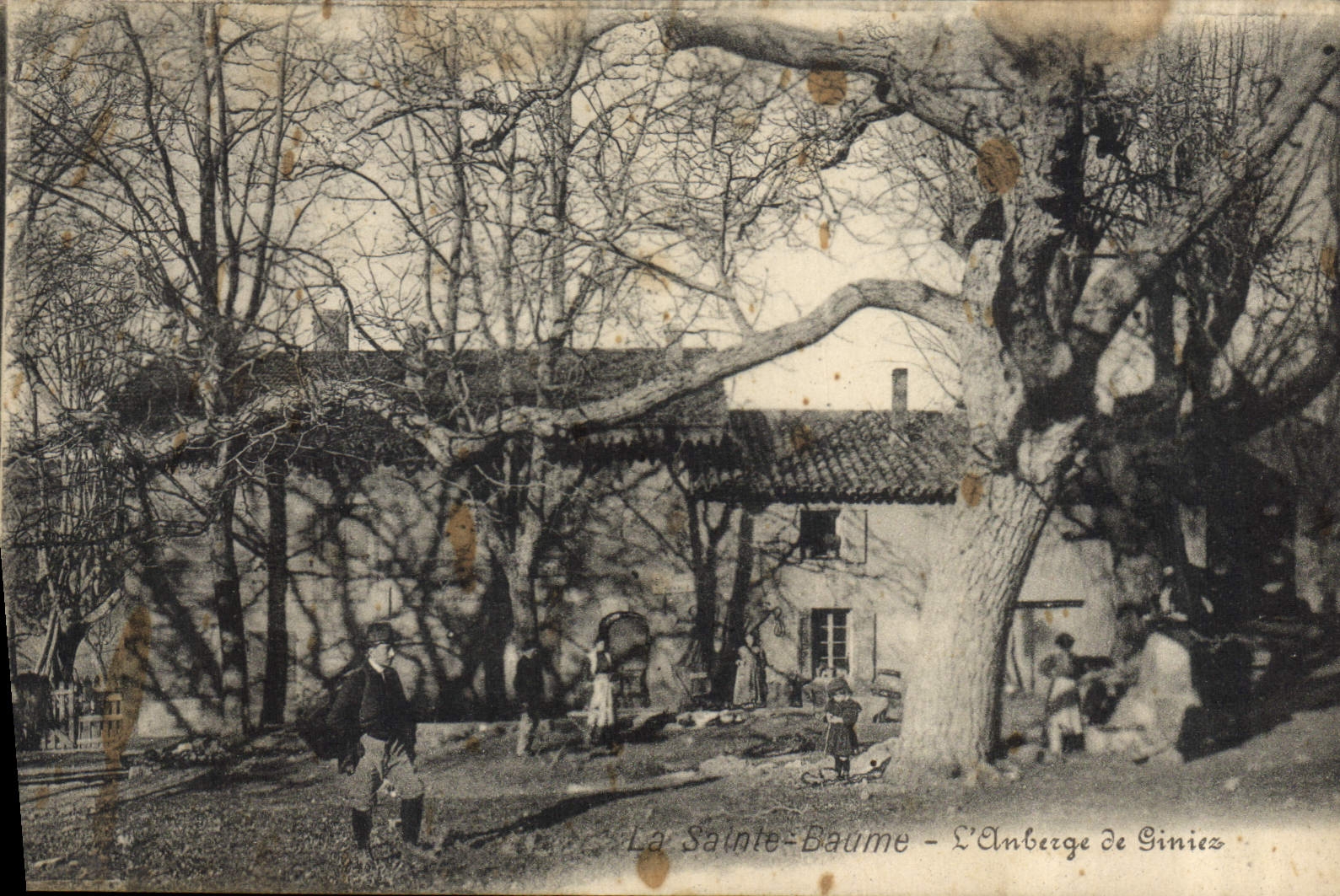 CPA La Sainte Baume L Auberge de Ginies