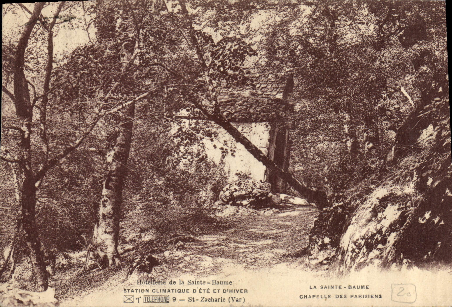 CPA La Sainte Baume Chapelle des Parisiens