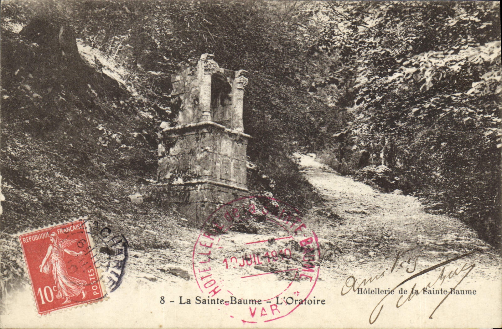 CPA La Sainte Baume L'Oratoire Hotellerie de la Sainte Baume
