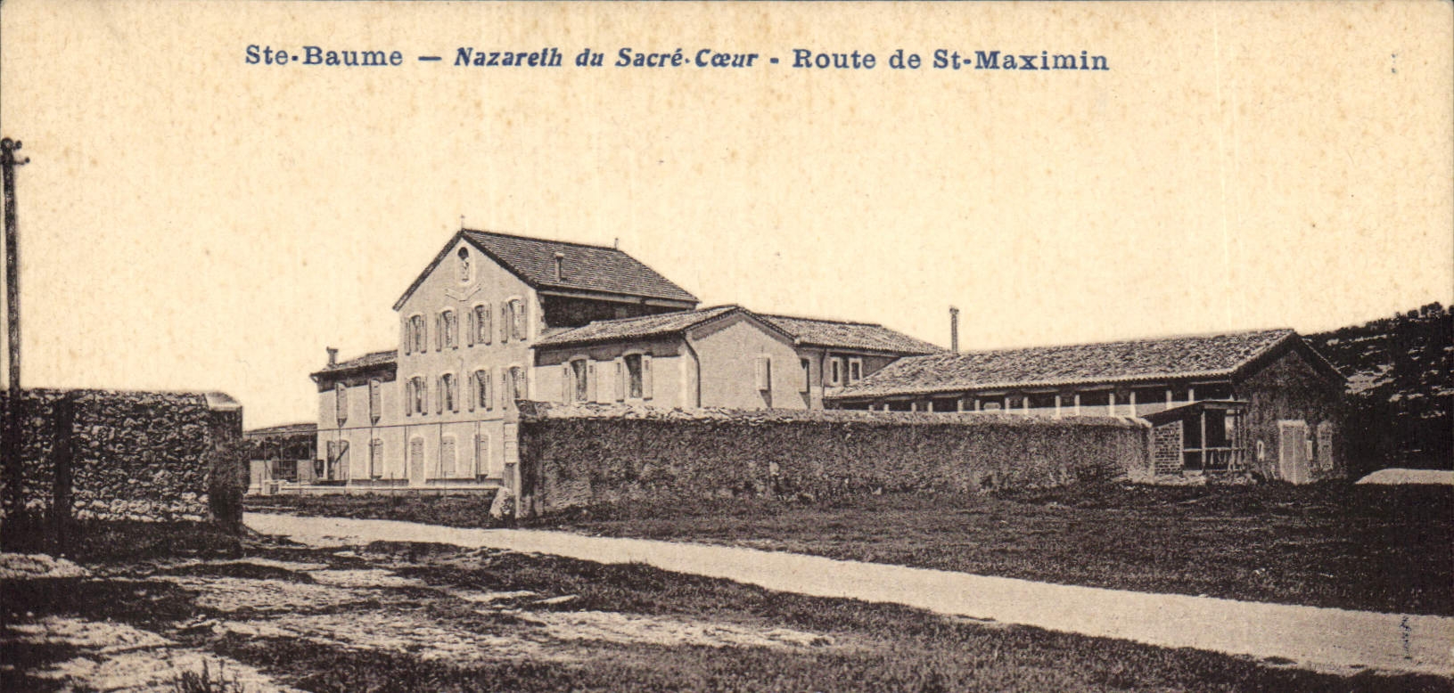 CPA Ste Baume Nazareth du Sacre Coeur Route de St Maximin