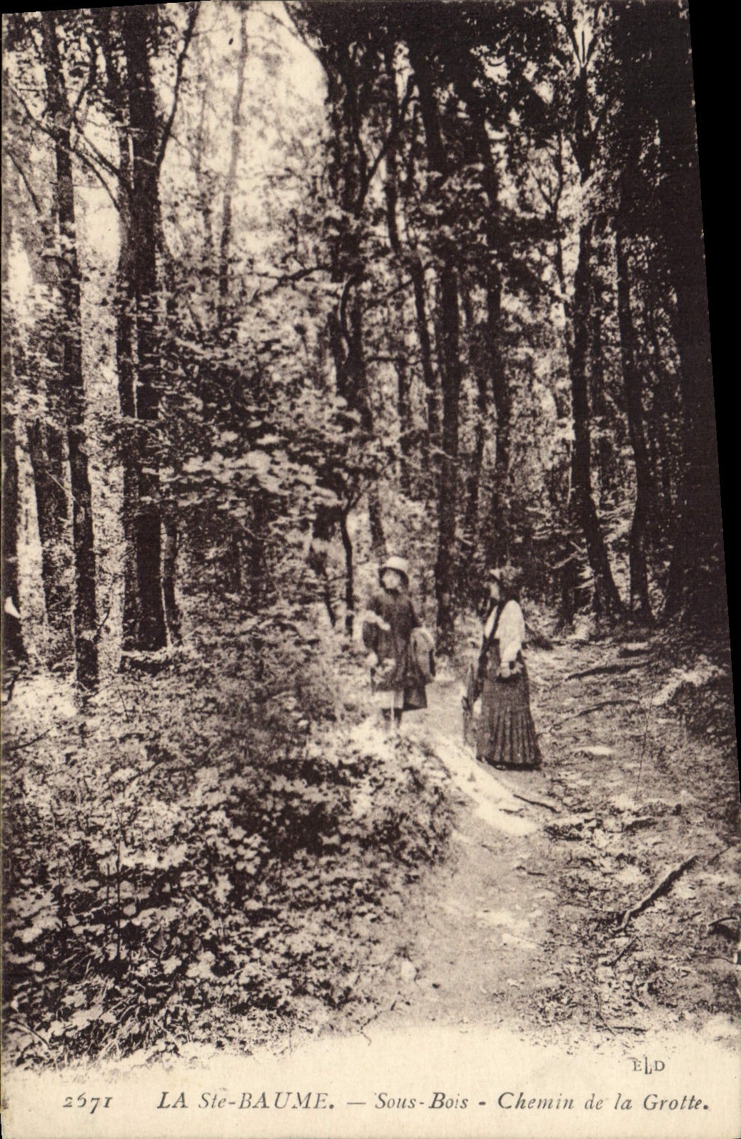 CPA La Ste Baume Sous Bois Chemin de la Grotte