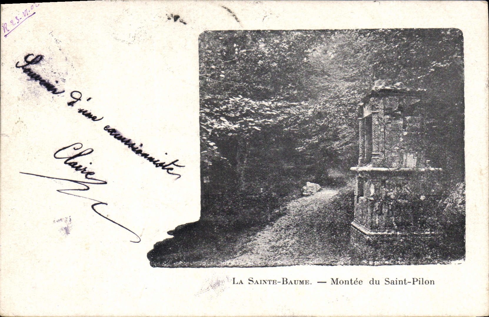 CPA La Sainte Baume Montee du Saint Pilon