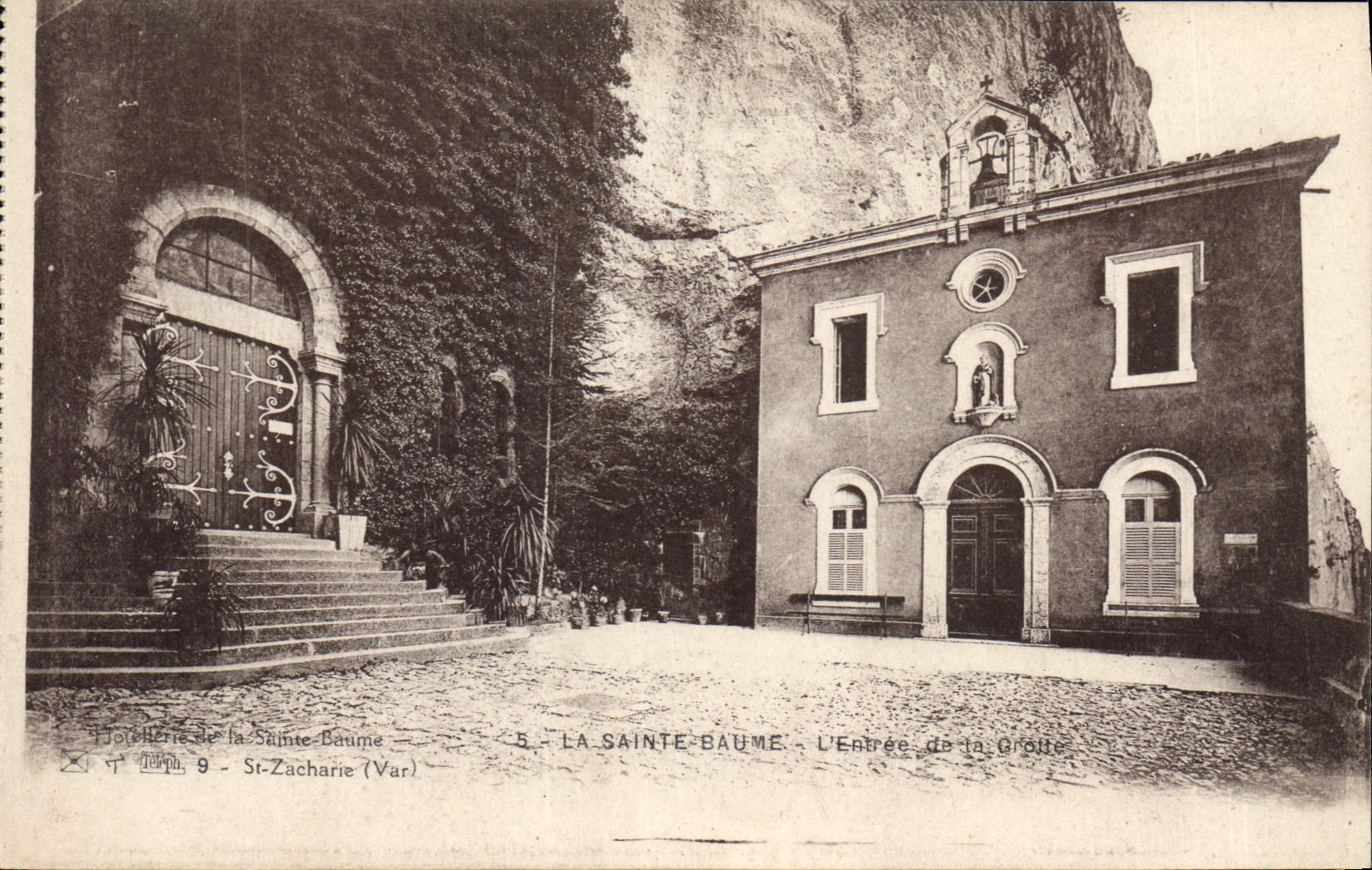 CPA La Sainte Baume L'Entree de la Grotte 