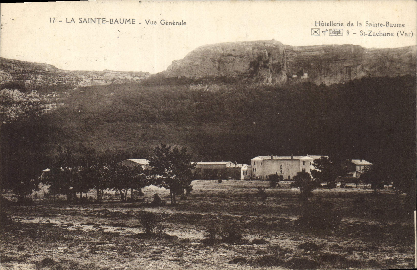 CPA La Sainte Baume Vue Generale Hotellerie de la Sainte Baume St Zacharie Var 