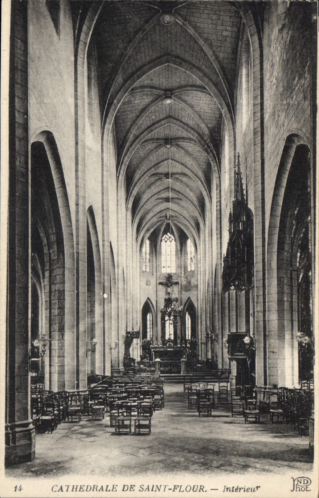CPA Cathedrale de Saint Flour Interieur