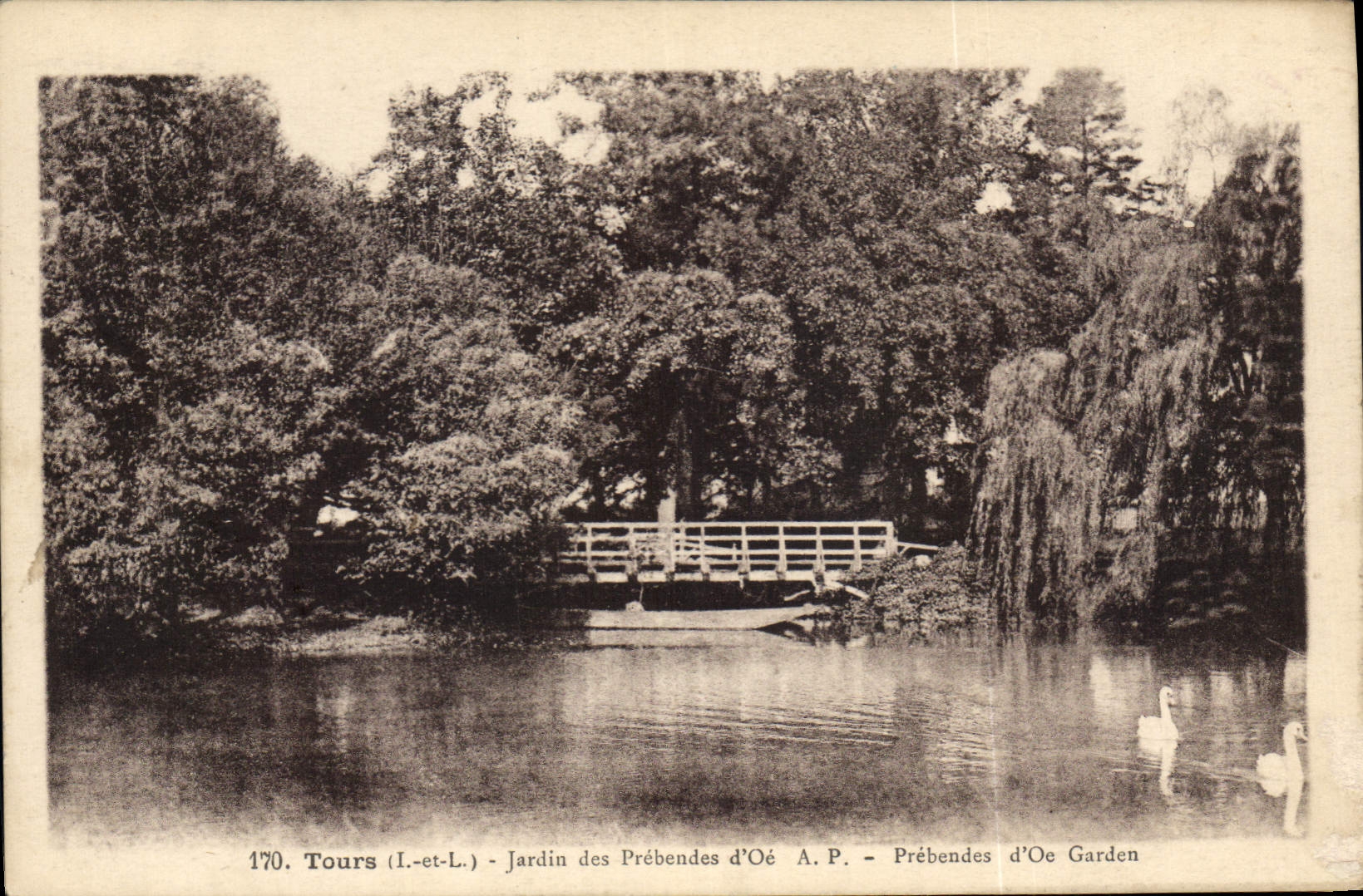 CPA Tours Jardin des Prebendes d'Oe 
