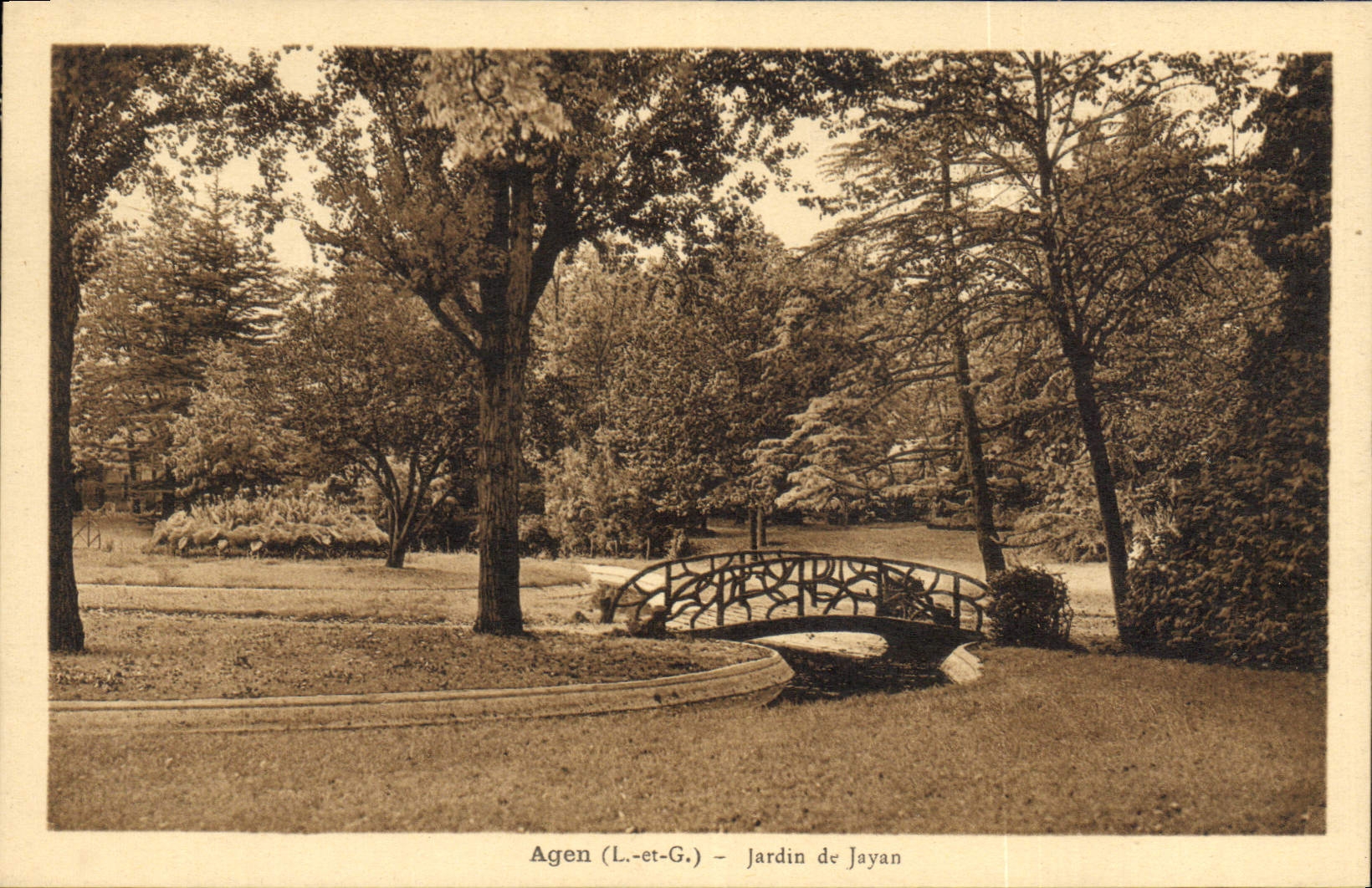 CPA Agen L et G Jardin de Jayan 