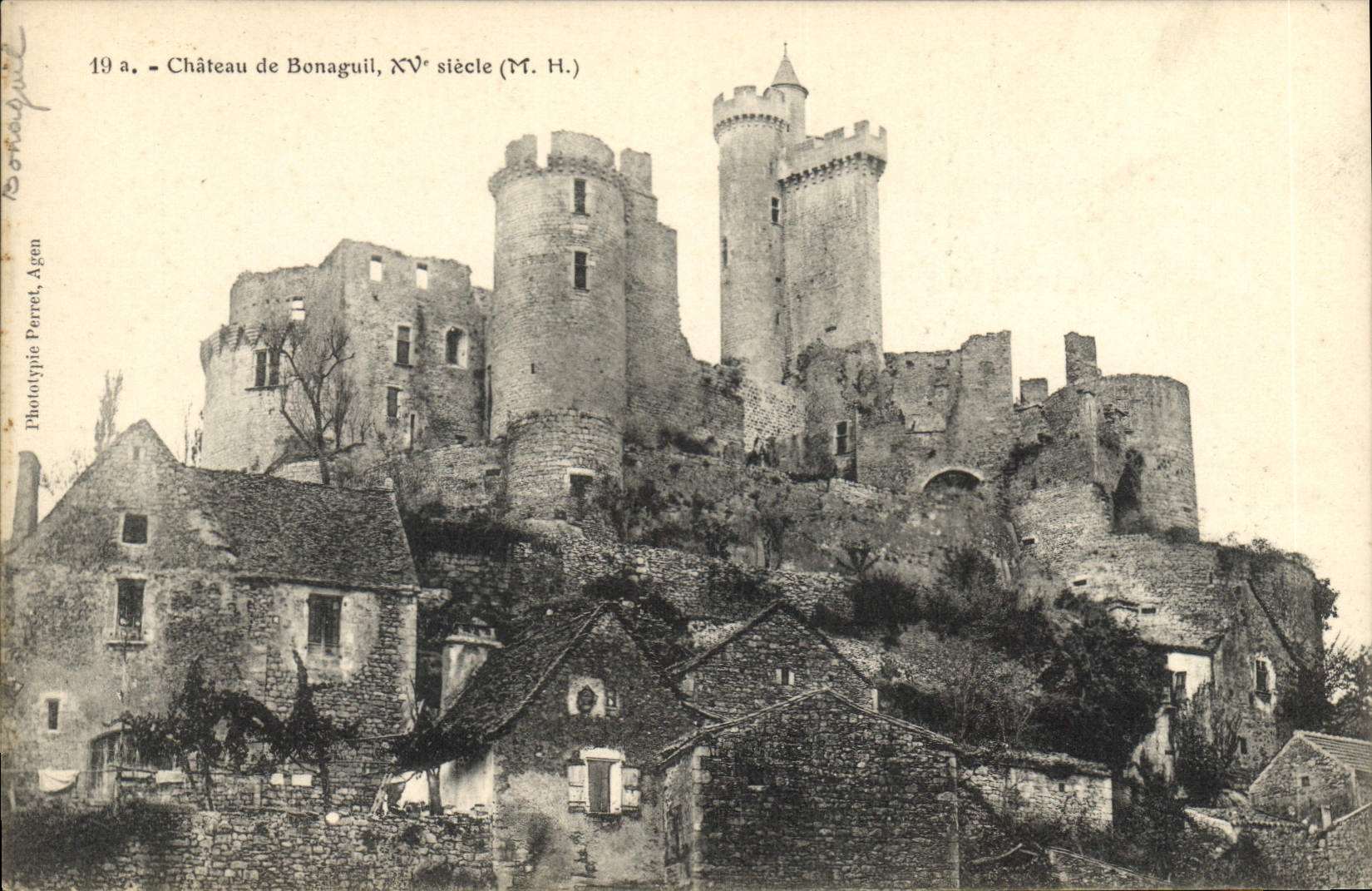 CPA Chateau de Bonaguil XV siecle 