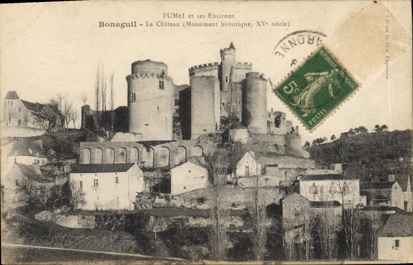 CPA Fumel et ses Environs Bonaguil Le Chateau Monument historique