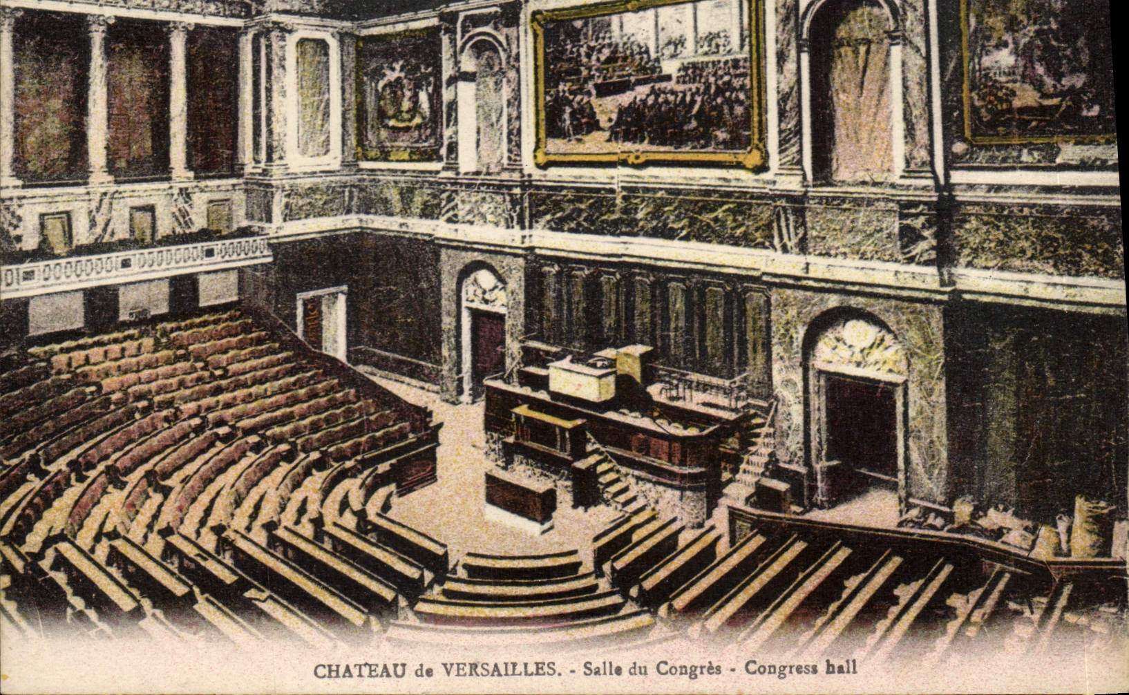 CPA Chateau de Versailles Salle du Congres 