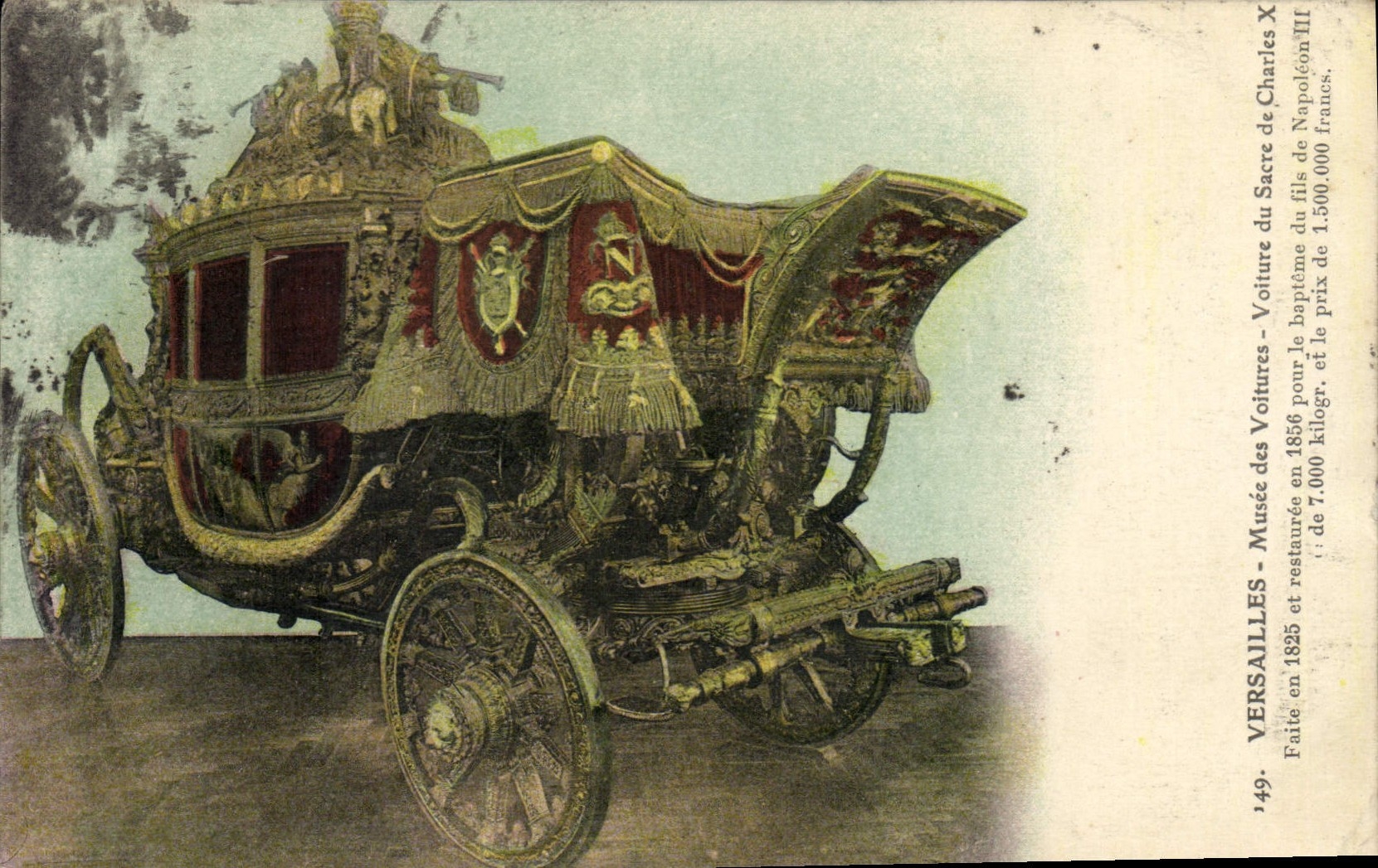 CPA Versailles Musee des Voltures Volture du Sacre de Charles 