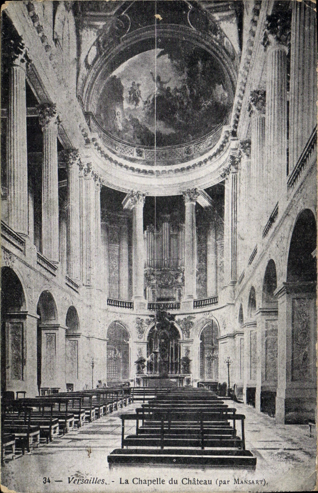 CPA Versailles La Chapelle du Chateau Orgue