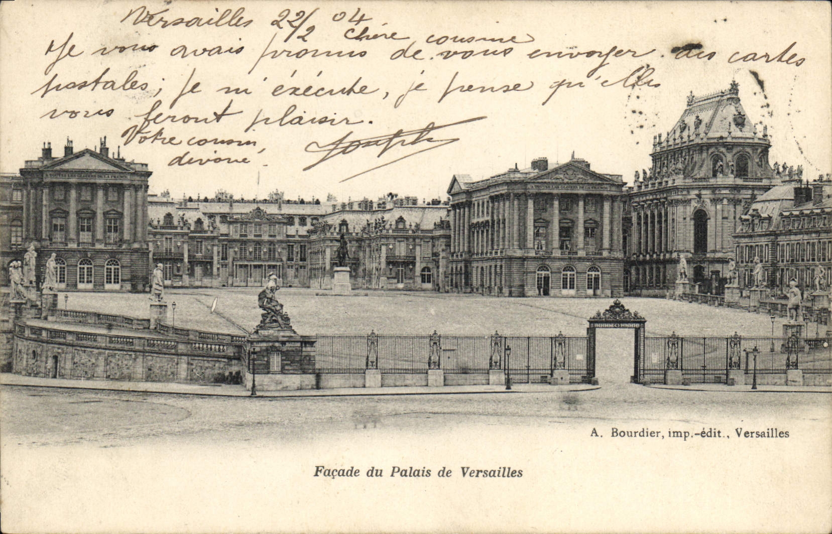 CPA Facade du Palais de Versailles 