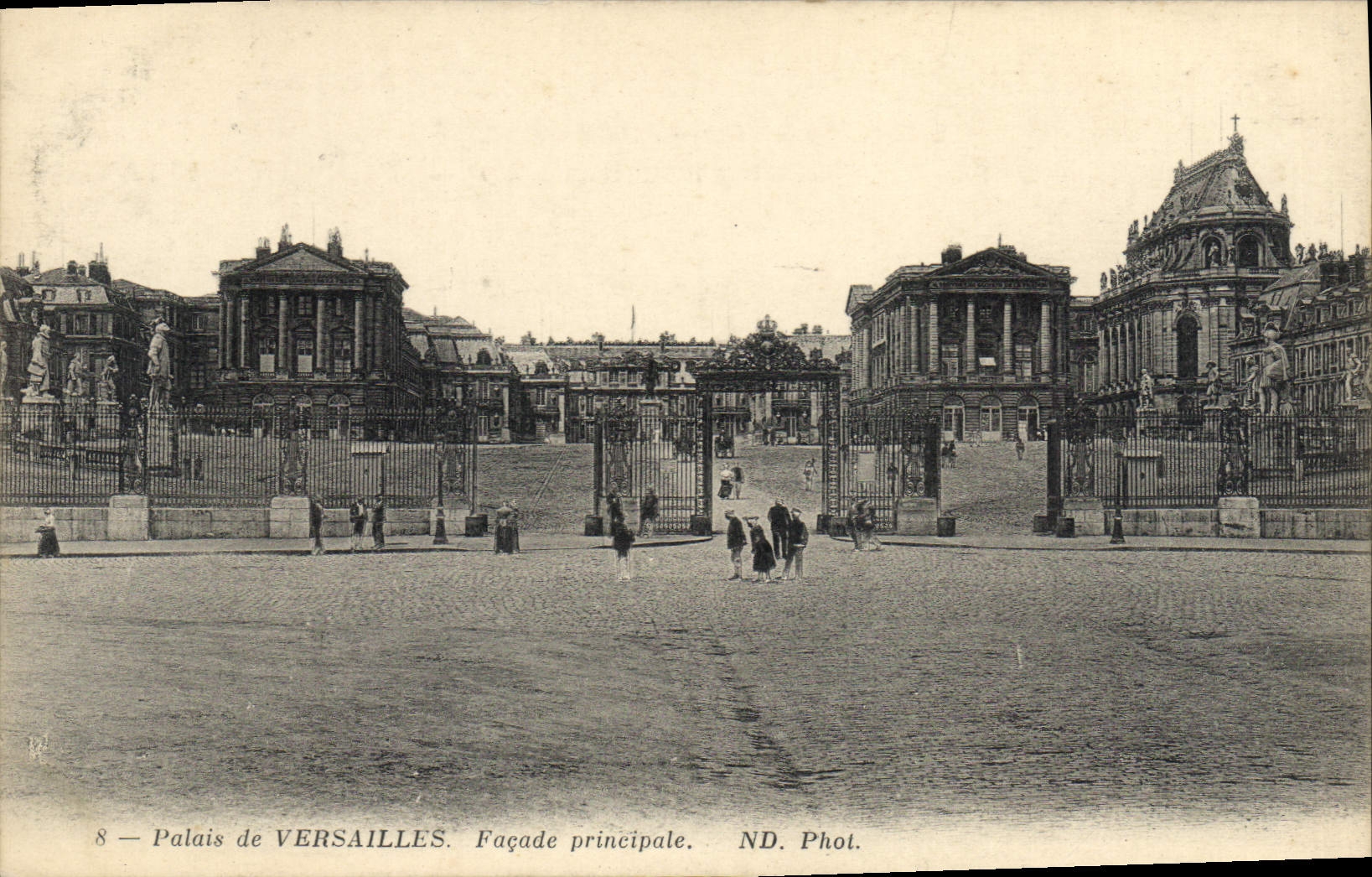 CPA Palais de Versailles Facade principale 