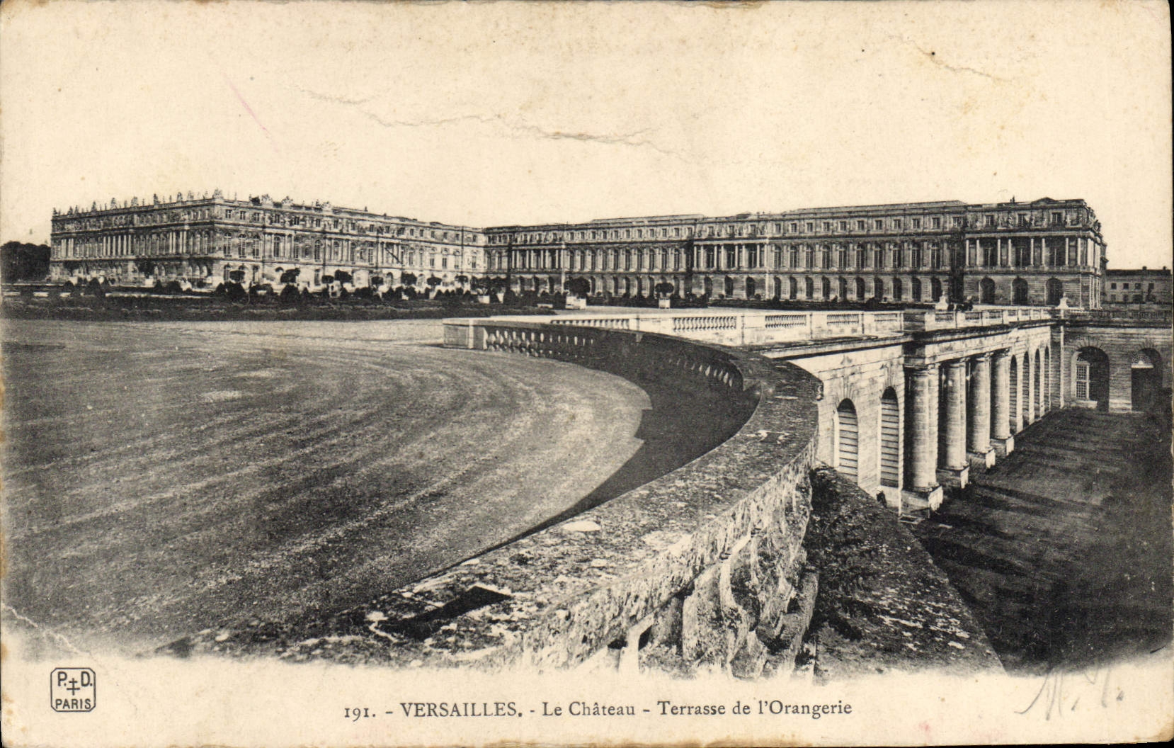 CPA Versailles Le Chateau Terrasse de l'Orangerie 