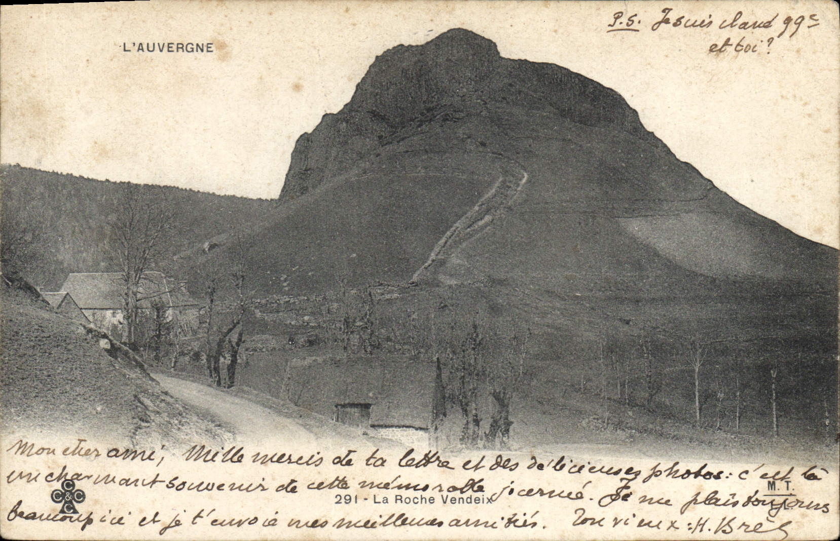 CPA L'Auvergne La Roche Vendeix