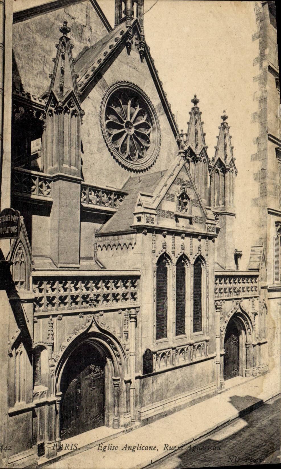 CPA Paris Eglise Anglicane 