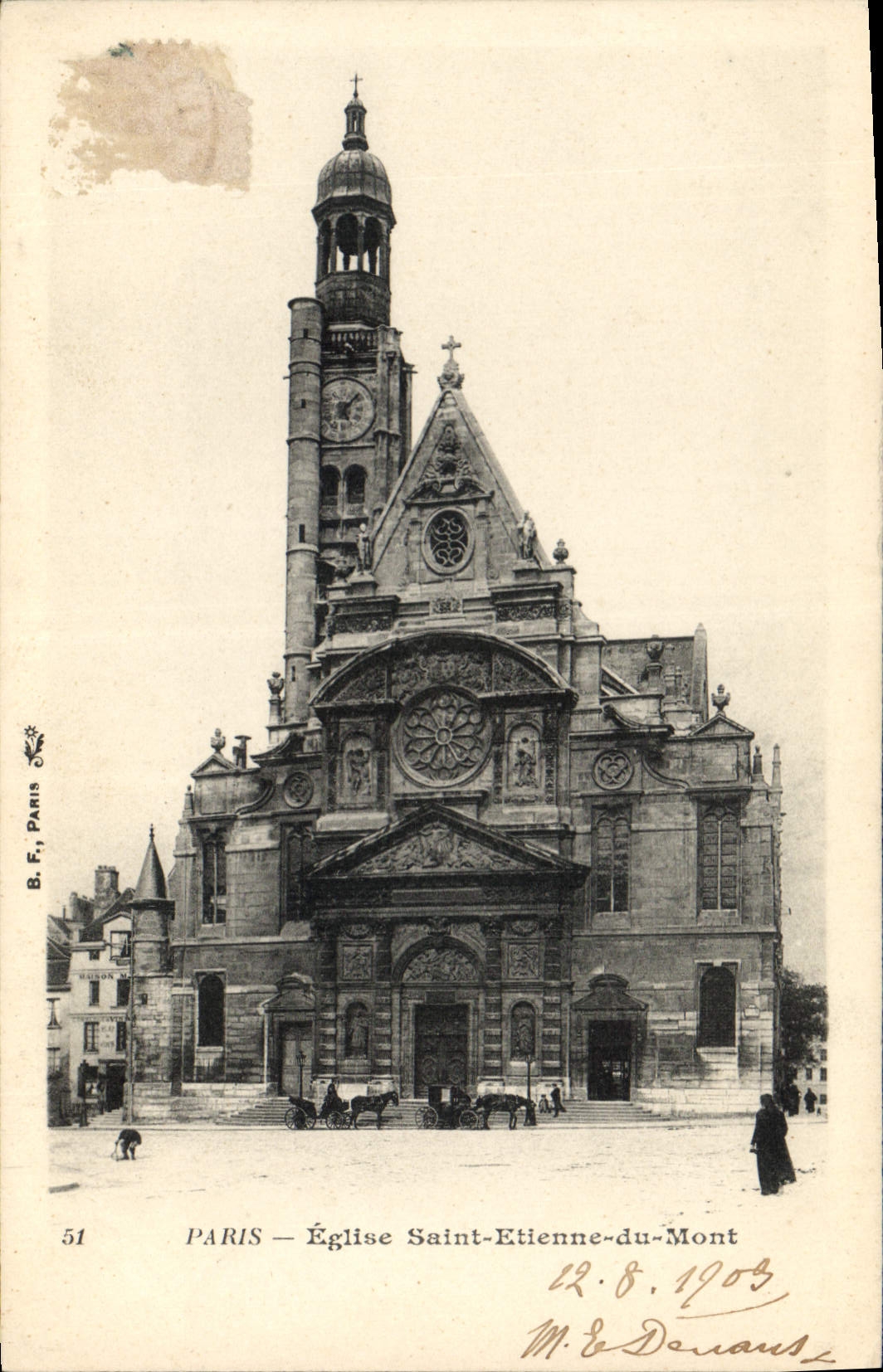 CPA Paris Eglise Saint Etienne du Mont 