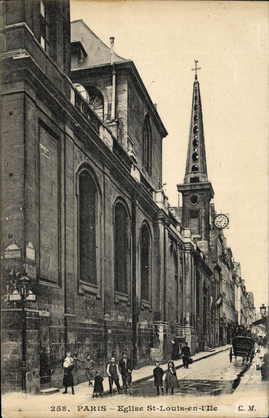 CPA Paris Eglise St Louis en I'lle 