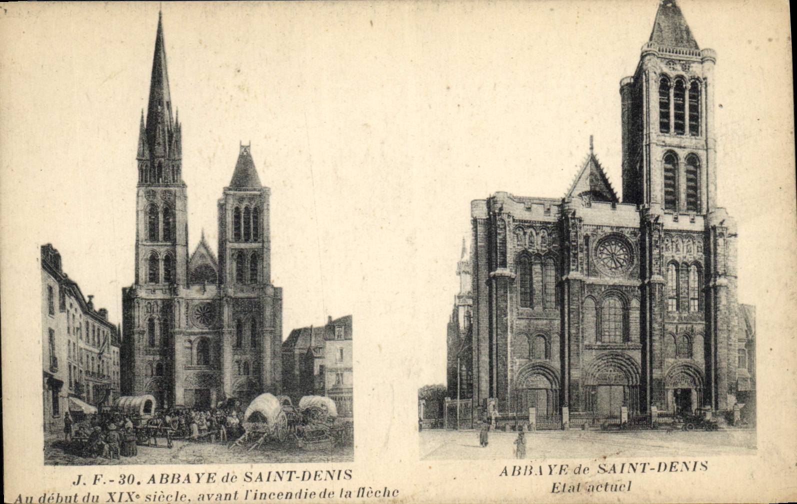 CPA Abbaye de Saint Denis Etat actuel 