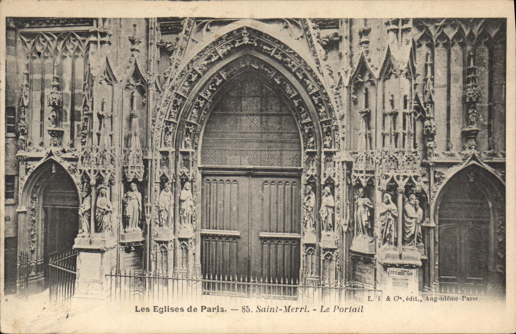 CPA Les Eglise de Paris Saint Merri Le Portail