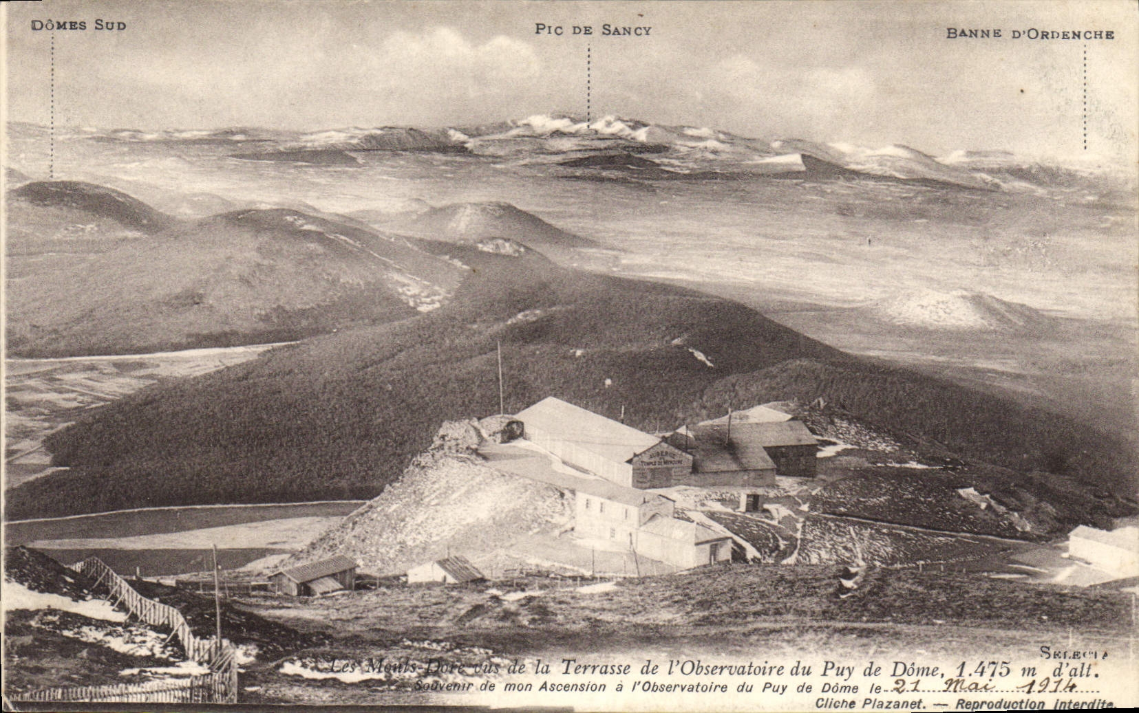 CPA Terrasse de l'Observatoire du Puy de Dome