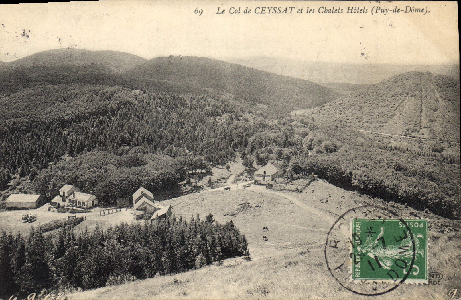 CPA Le Col de Ceyssat et les Chalets Hotels Puy de Dome 