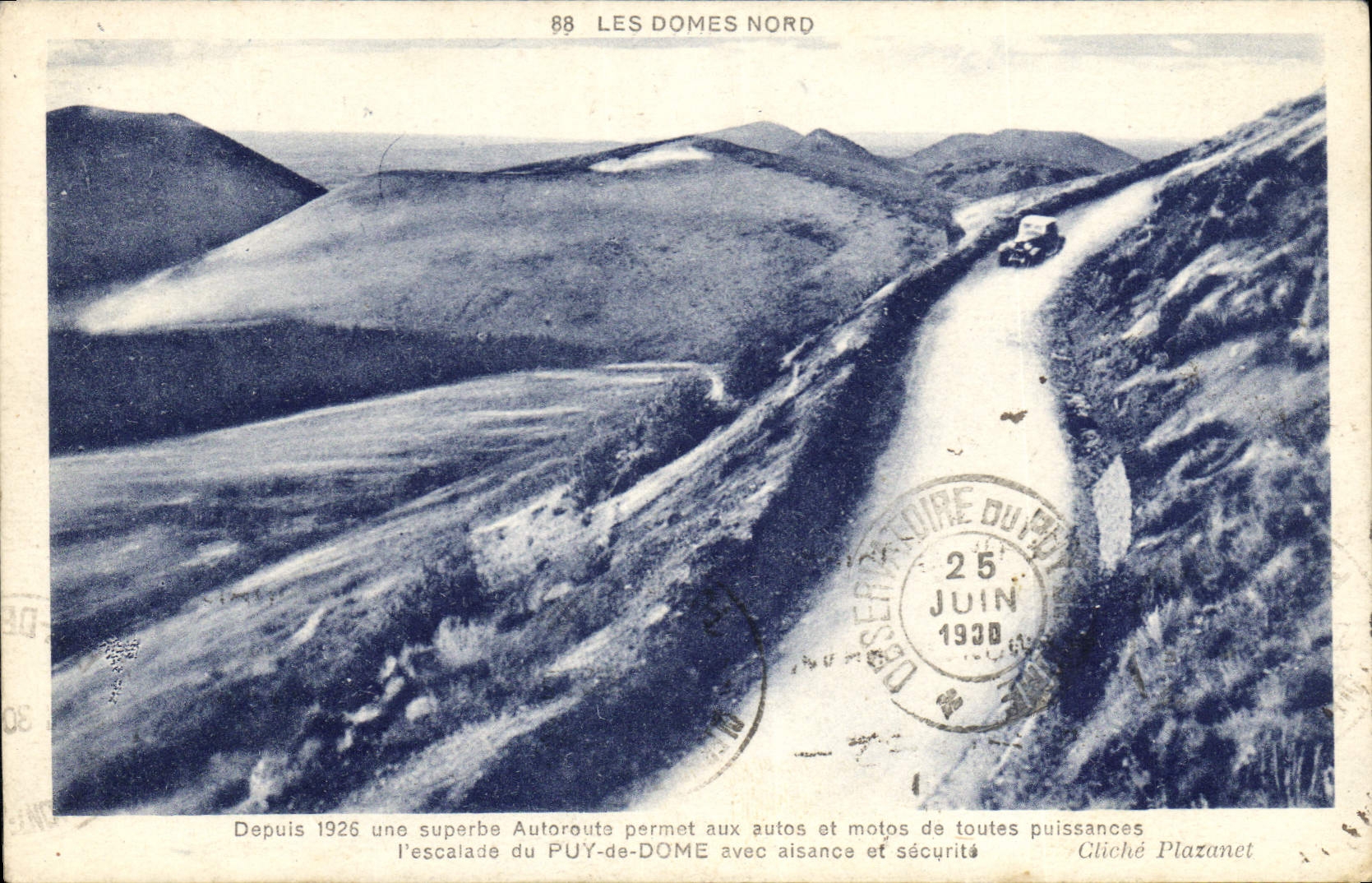 CPA Les Domes Nord Depuis 1926 superbs Autorauts parmet aux autos et motos de toules puissances l'es