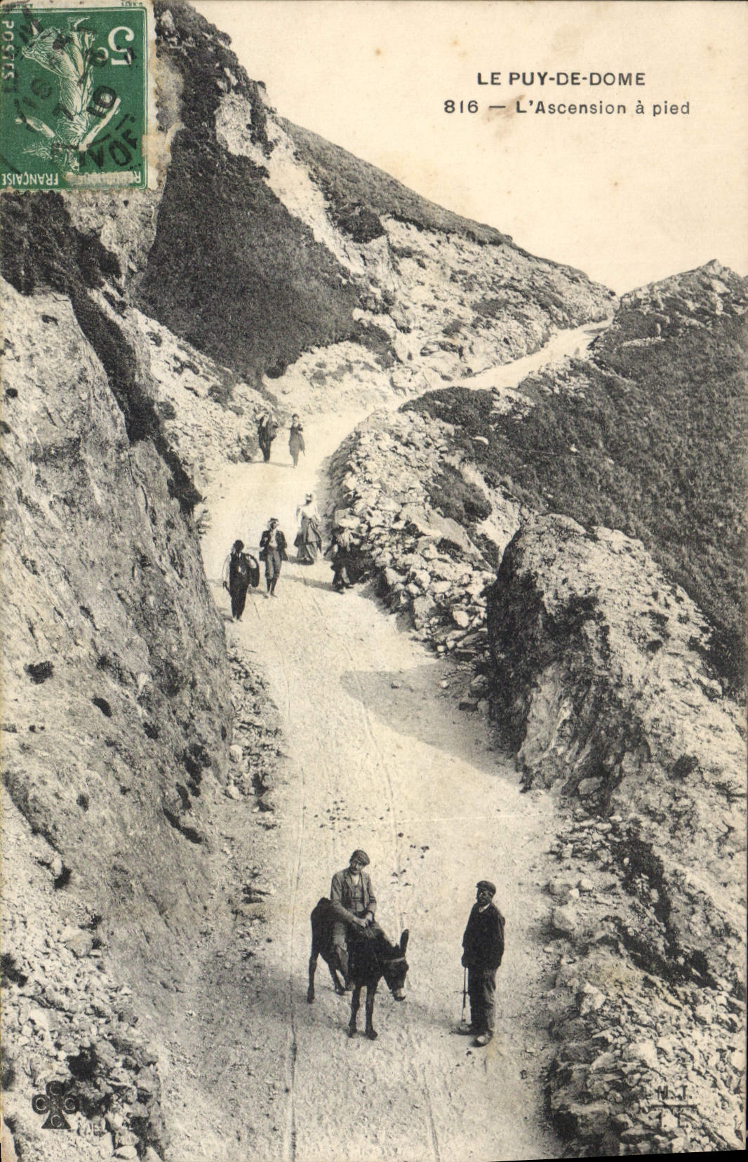 CPA Le Puy de Dome L'Ascension a pied