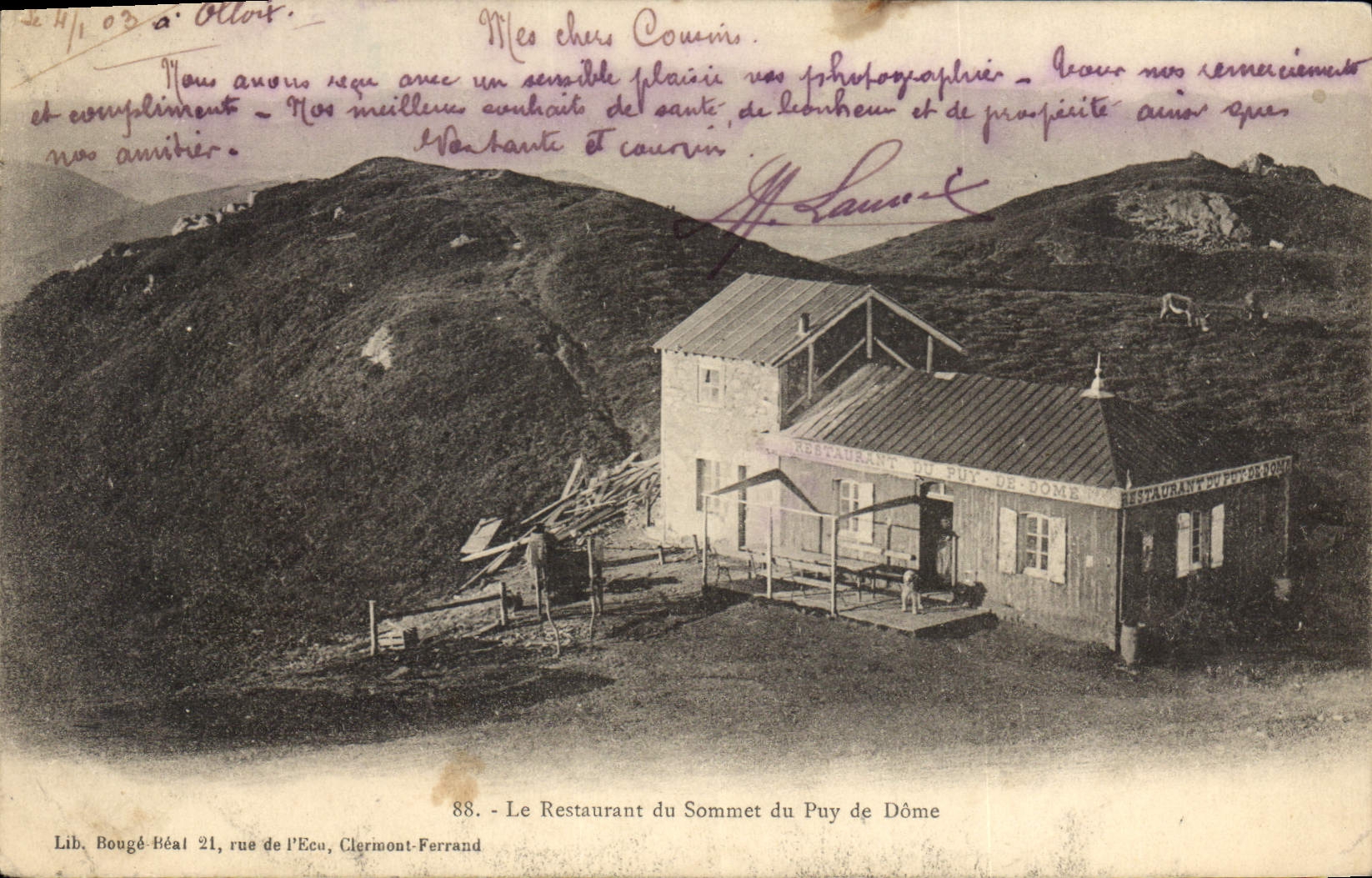 CPA Le Restaurant du Sommet du Puy de Dome