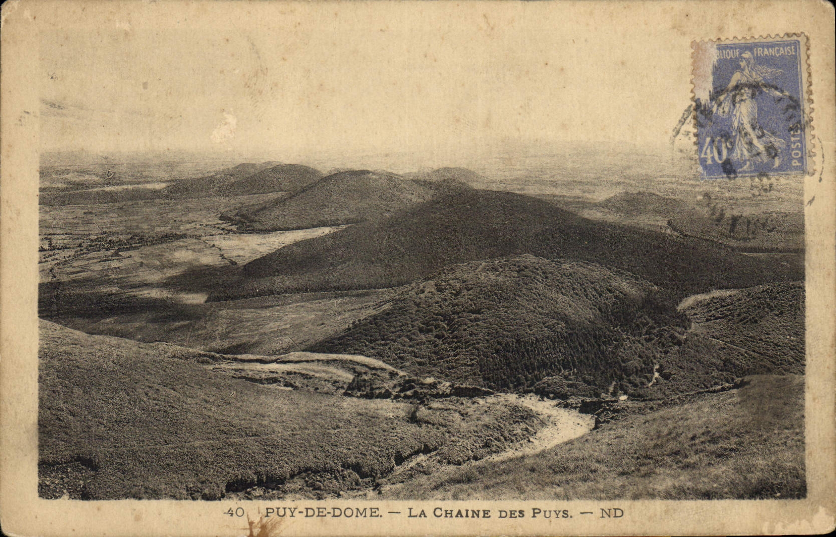 CPA Puy de Dome La Chaine des Puys 