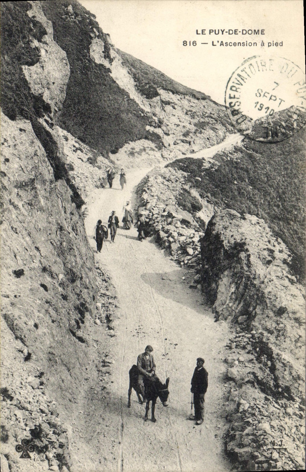 CPA Le Puy de Dome L'Ascension a pied 