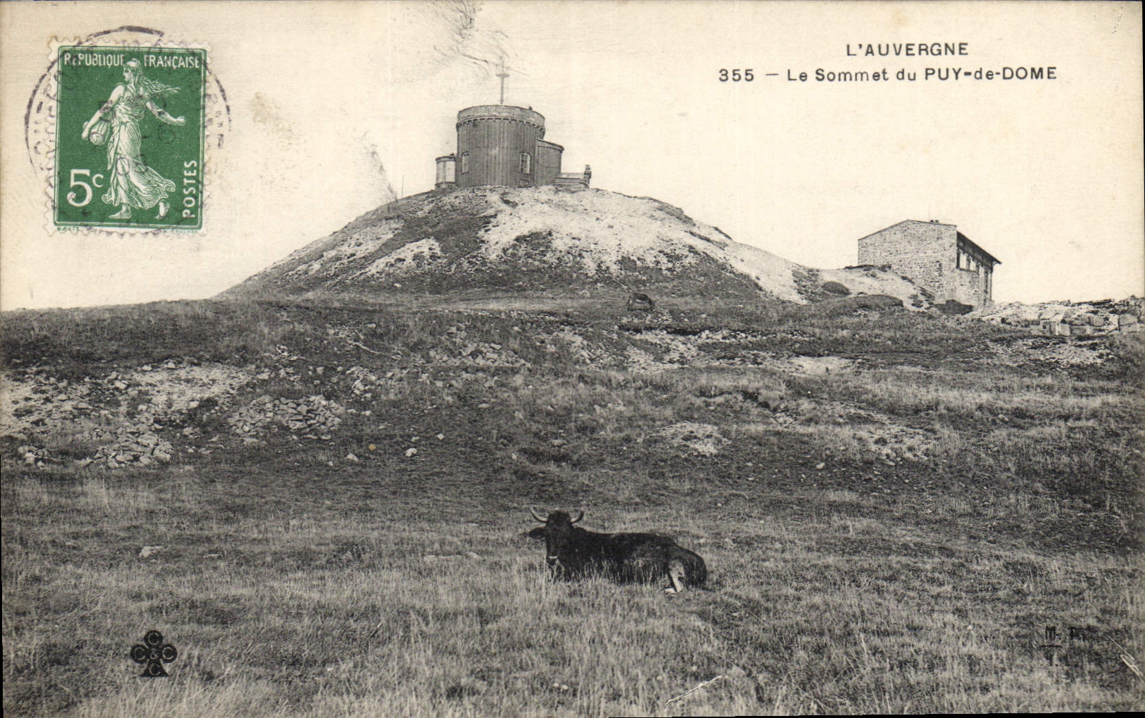 CPA L'Auvergne Le Sommet du Puy de Dome 