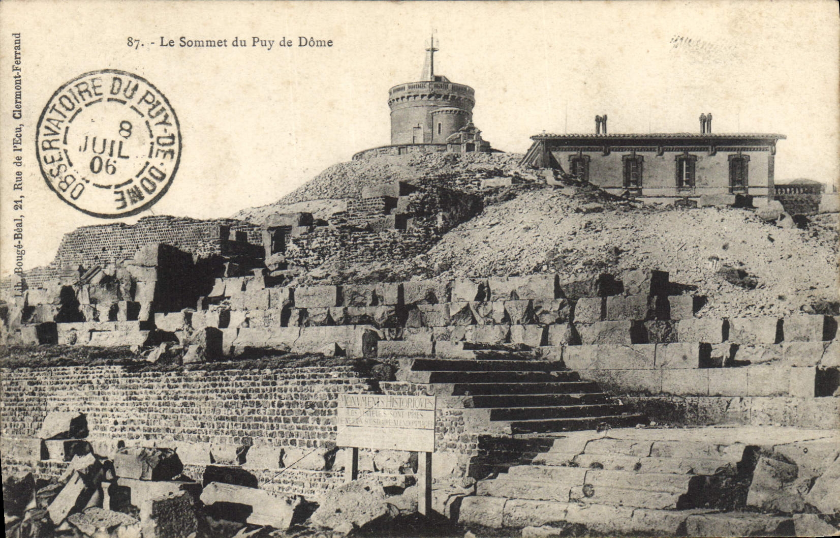 CPA Le Sommet du Puy de Dome 
