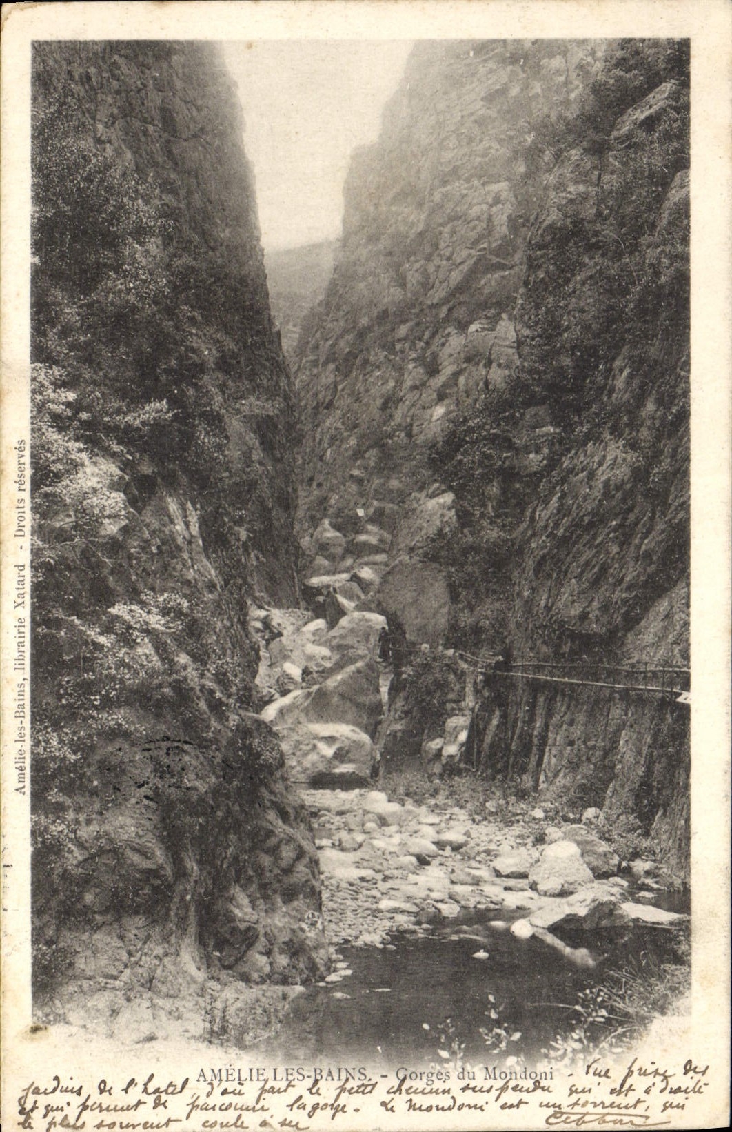 CPA Amelie les Bains Gorges du Mondony