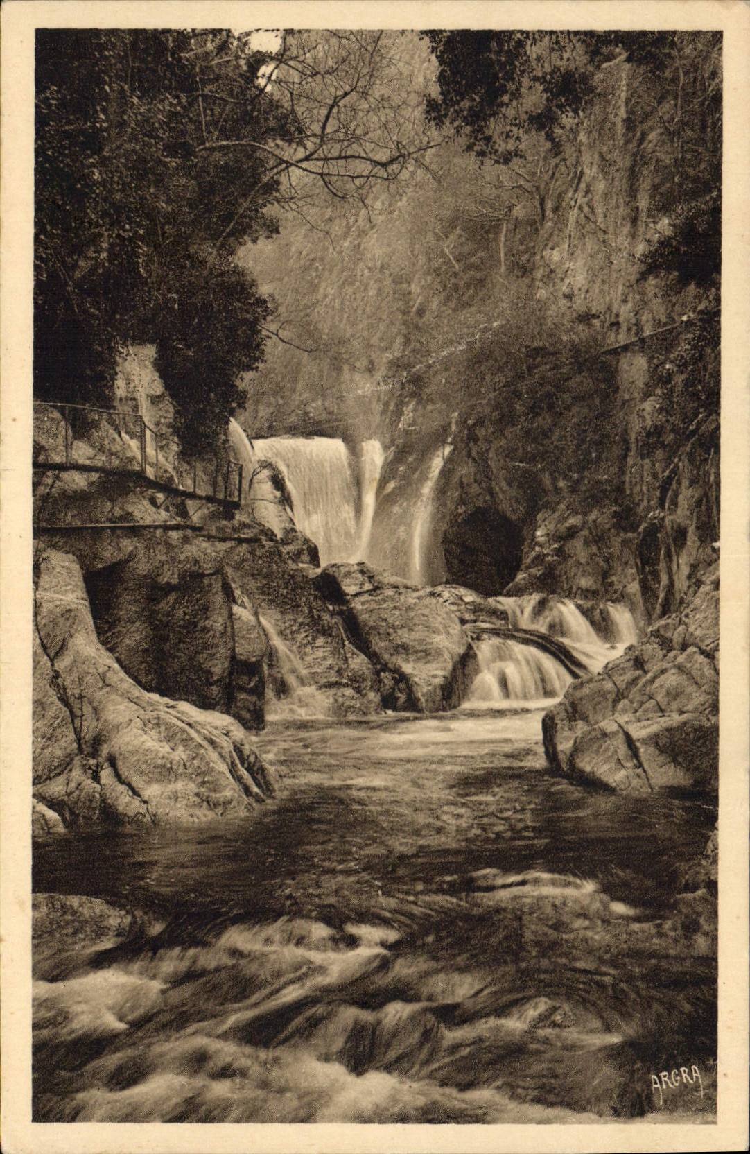 CPA Amelie les Bains Gorges du Mondony la Cascade d'Annibal