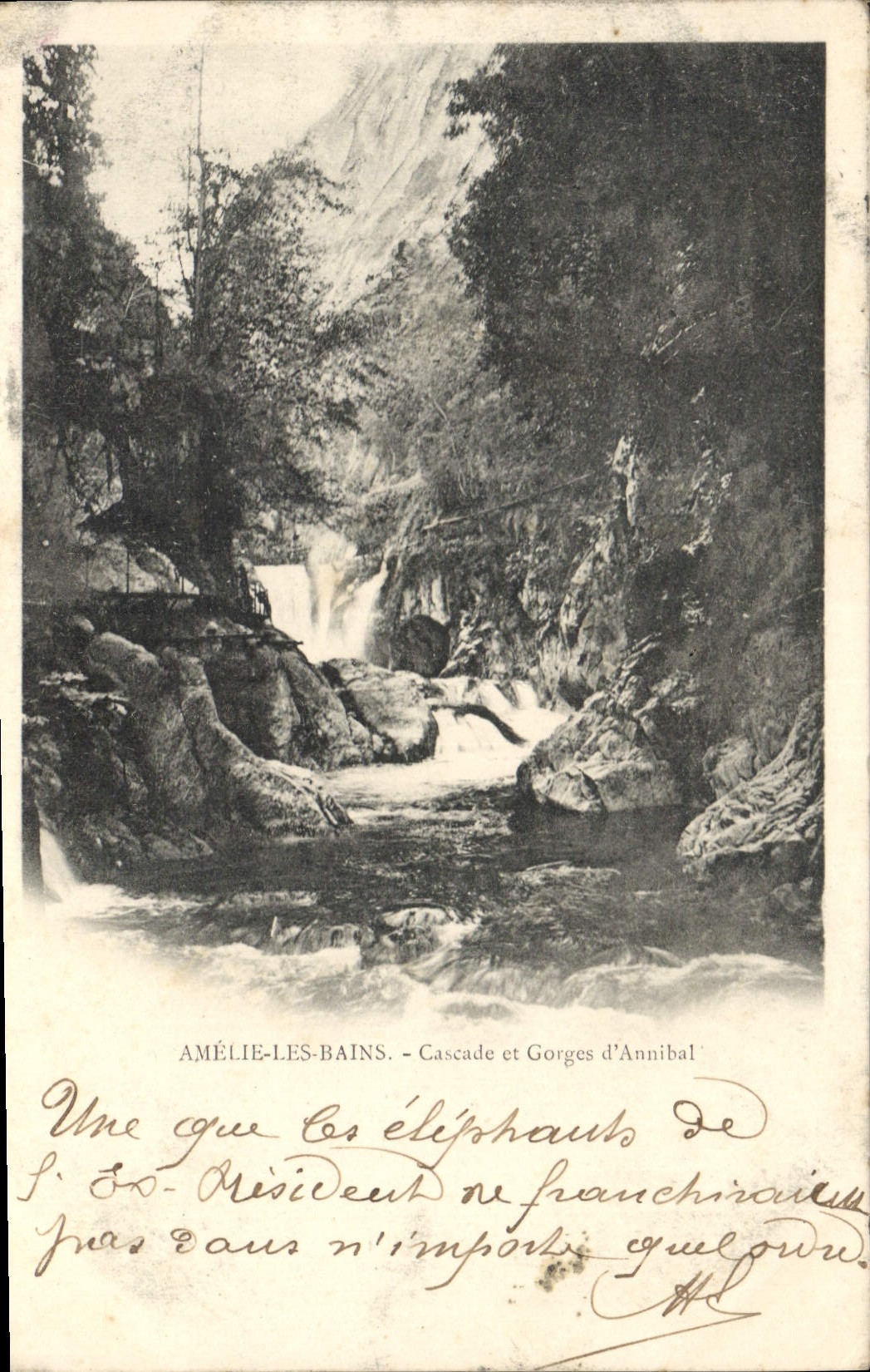 CPA Amelie les Bains Cascade et Gorges d'Annibal
