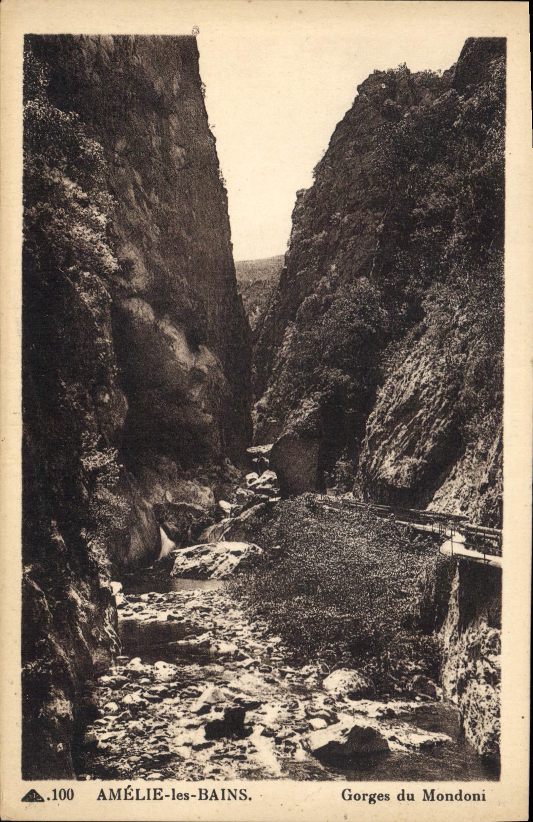 CPA Amelie les Bains Gorges du Mondoni