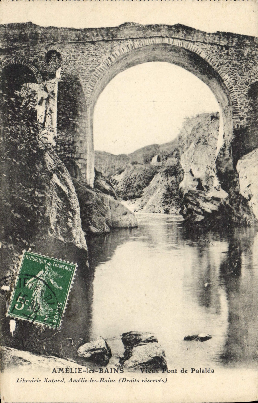 CPA Amelie les Bains Vieux Pont de Palais 