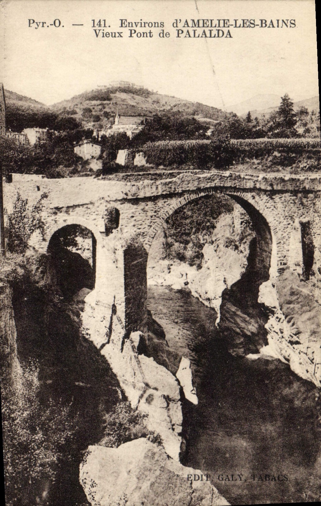 CPA Environs d'Amelie les Bains Vieux Pont de Palalda 
