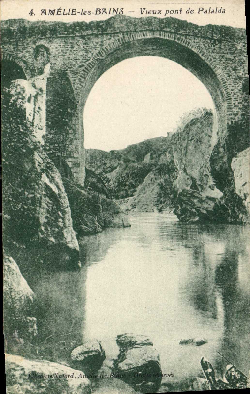 CPA Amelie les Bains Vieux pont de Palalda 