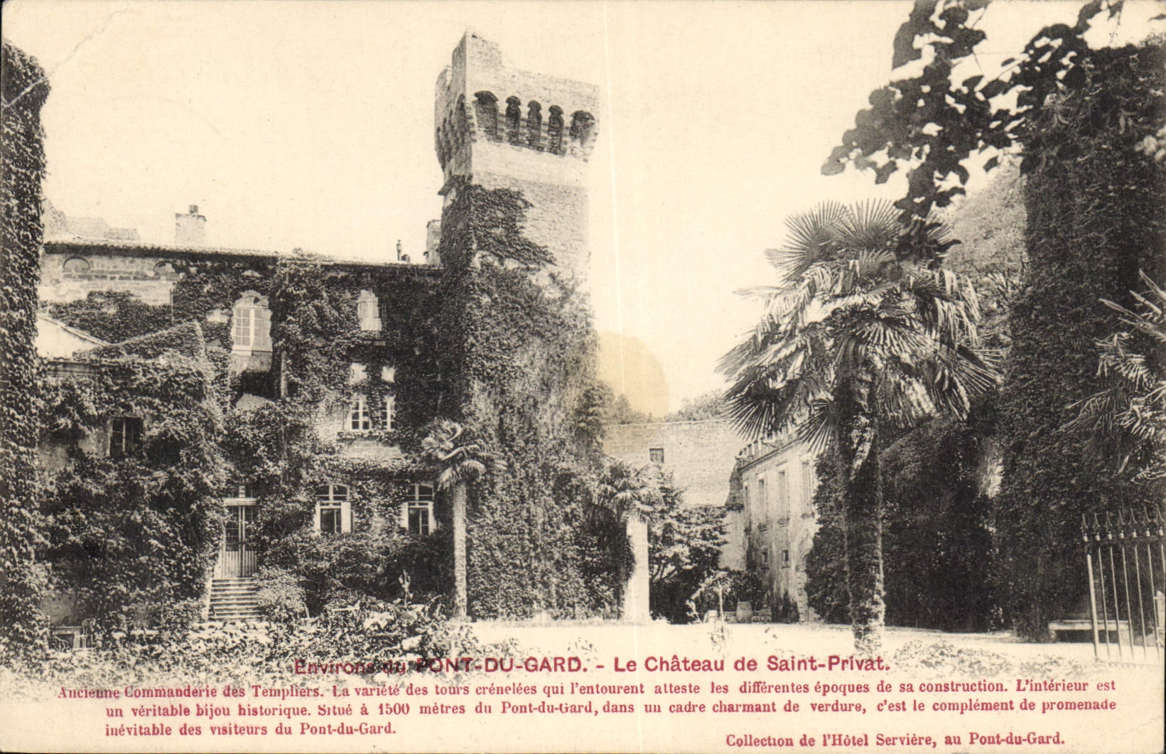 CPA Pont du Gard Le Chateau de Saint Privat