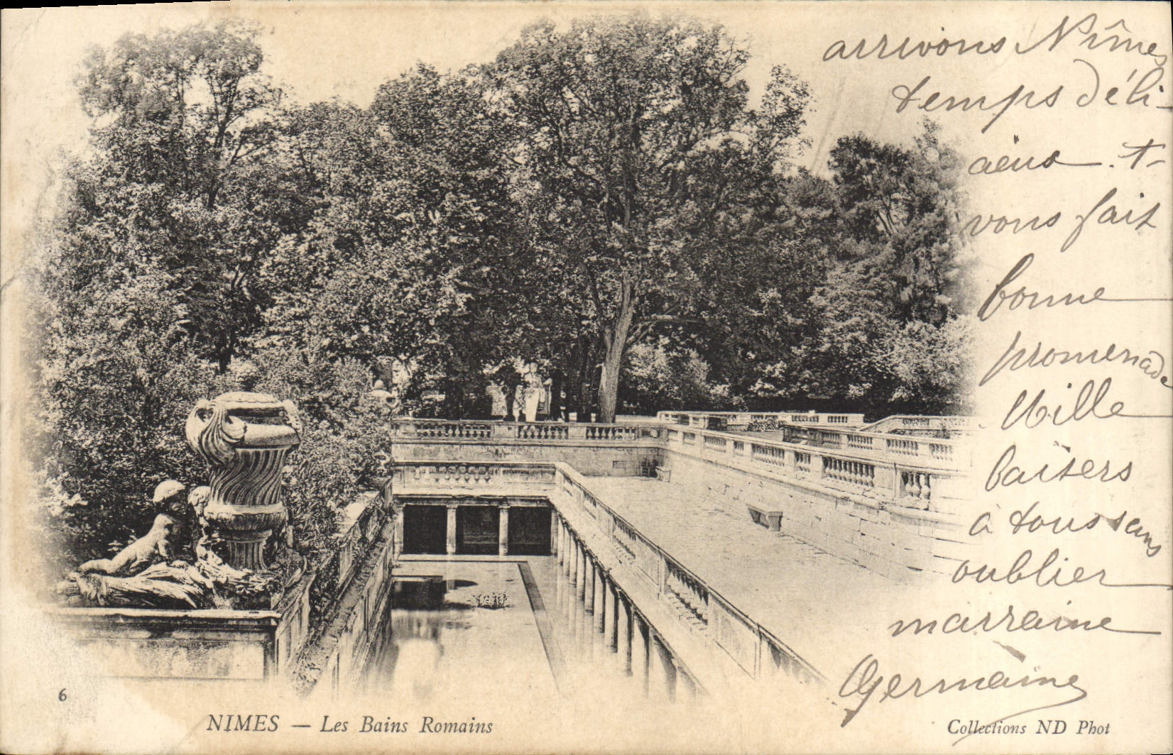 CPA Nimes Les Bains Romains 