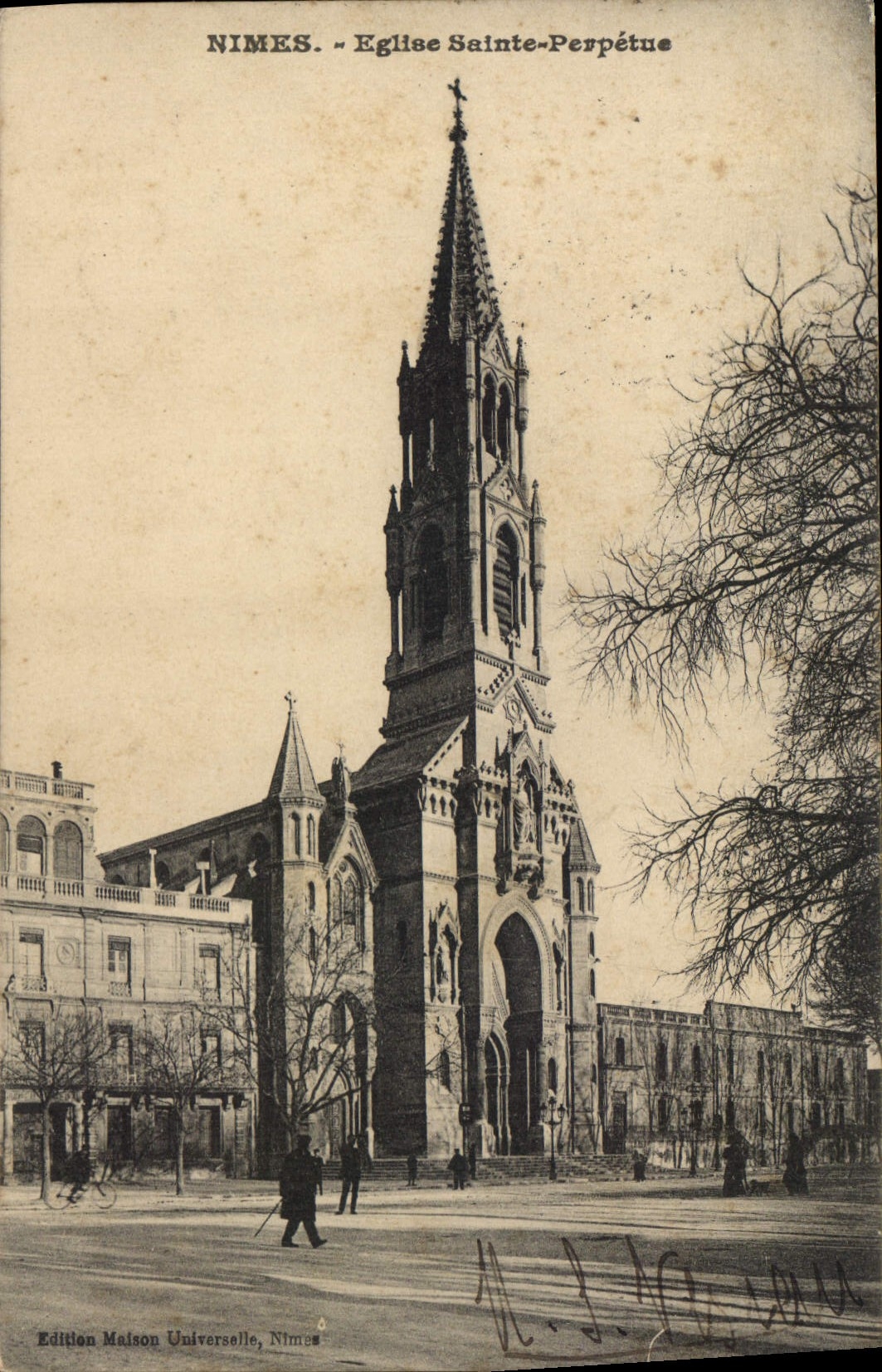 CPA Nimes Eglise Sainte Perpetue 