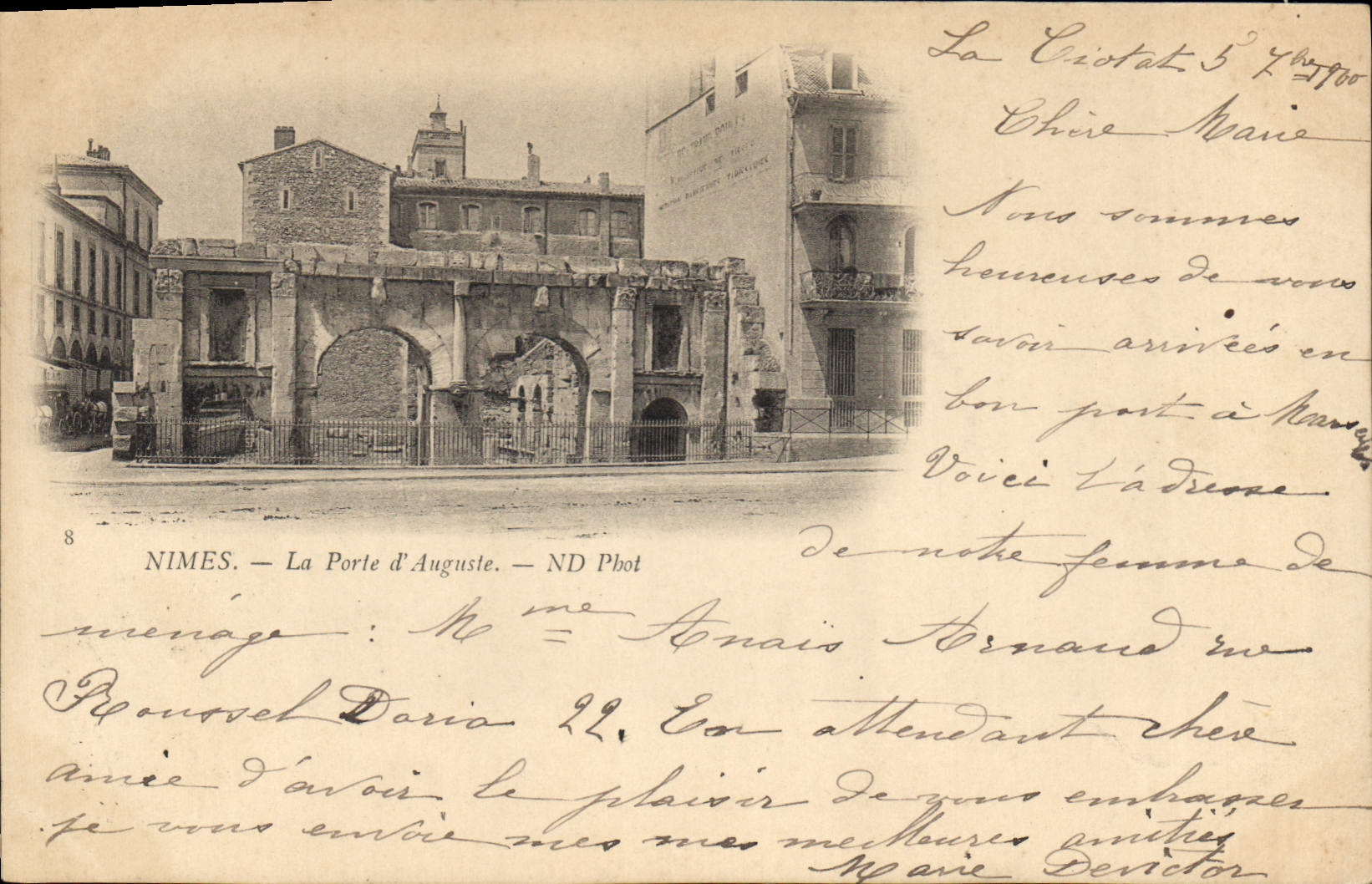 CPA Nimes La Porte d'Auguste 