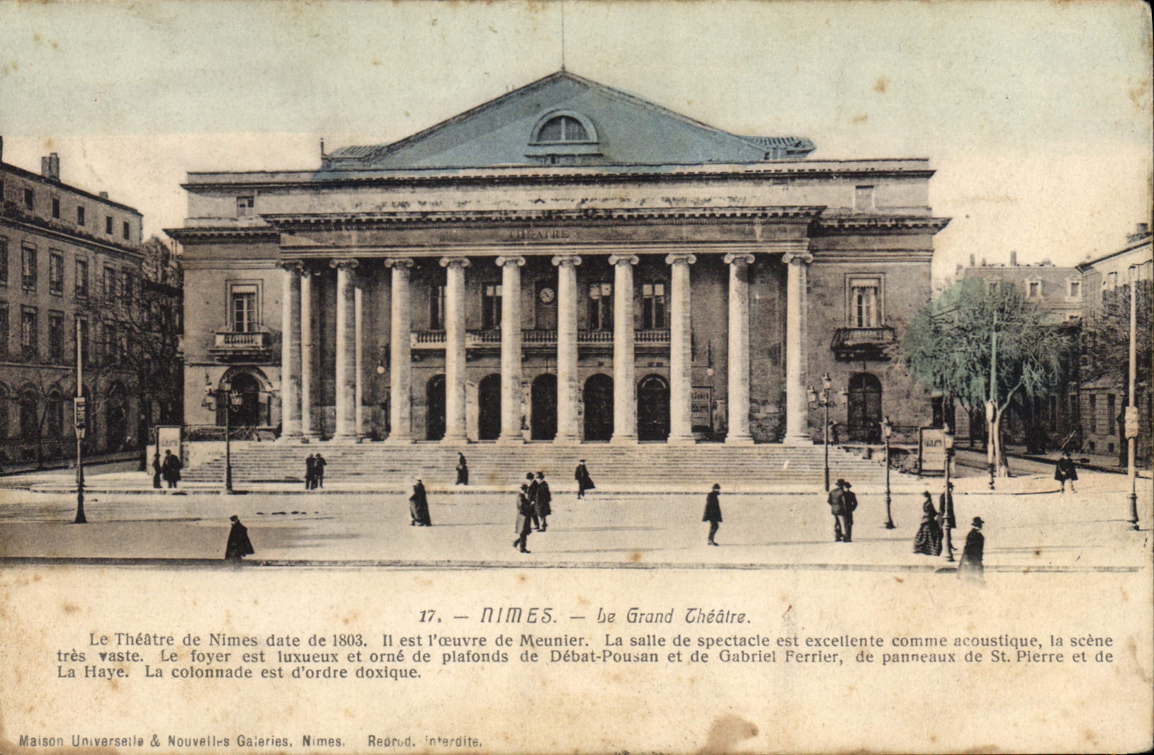 CPA Nimes Le Grand Theatre 