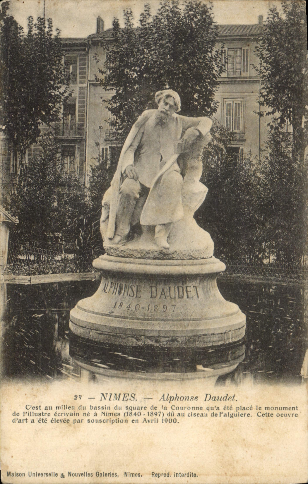 CPA Nimes Alphonse Daudet 