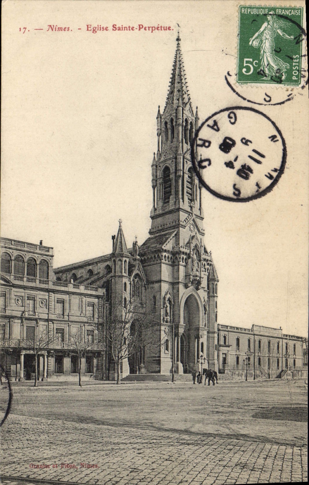 CPA Nimes Eglise Sainte Perpetue 