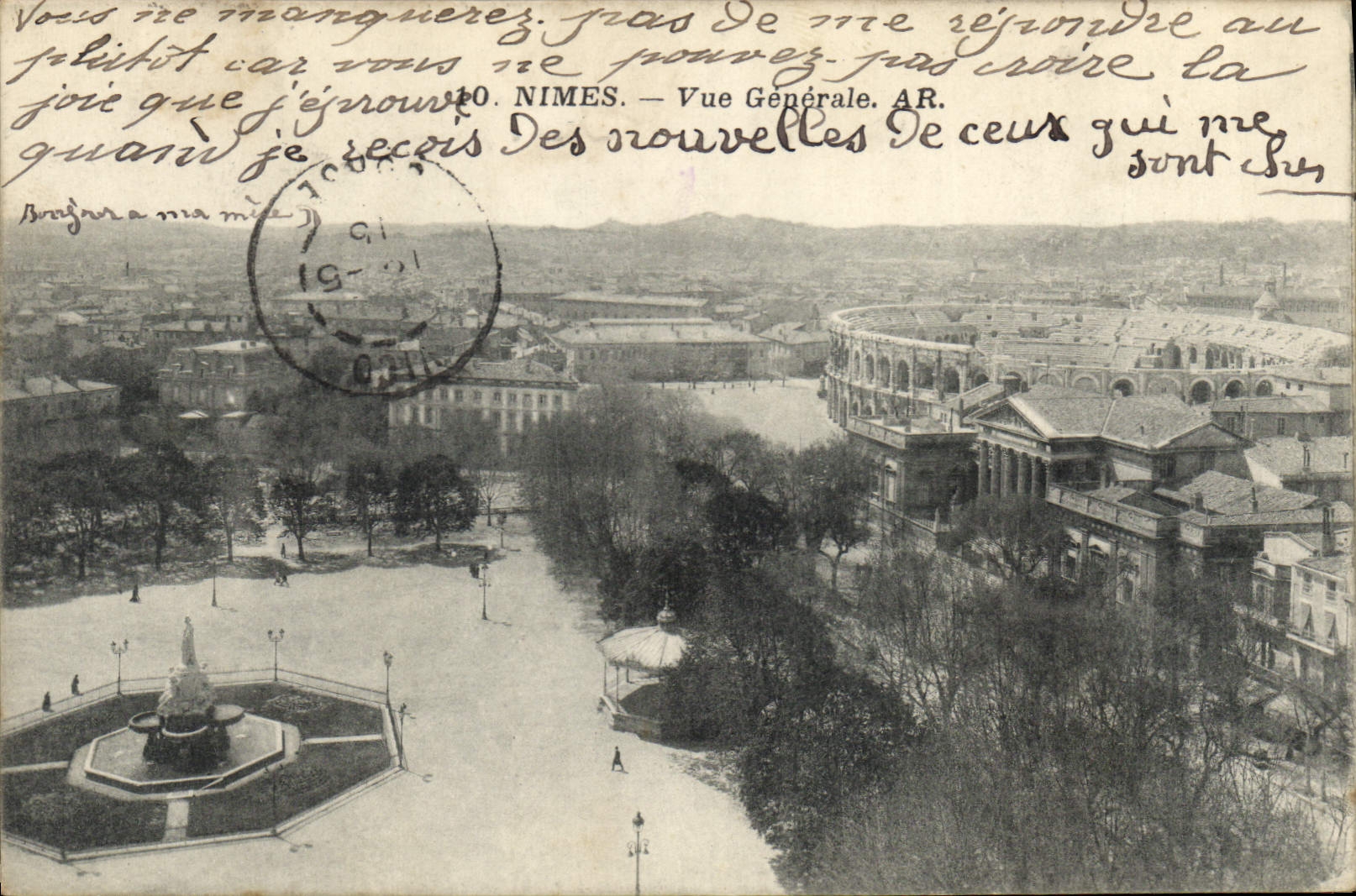 CPA Nimes Vue Generale 